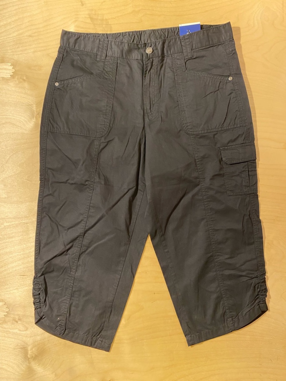Basic Editions Black Capris Pants Large (RF)